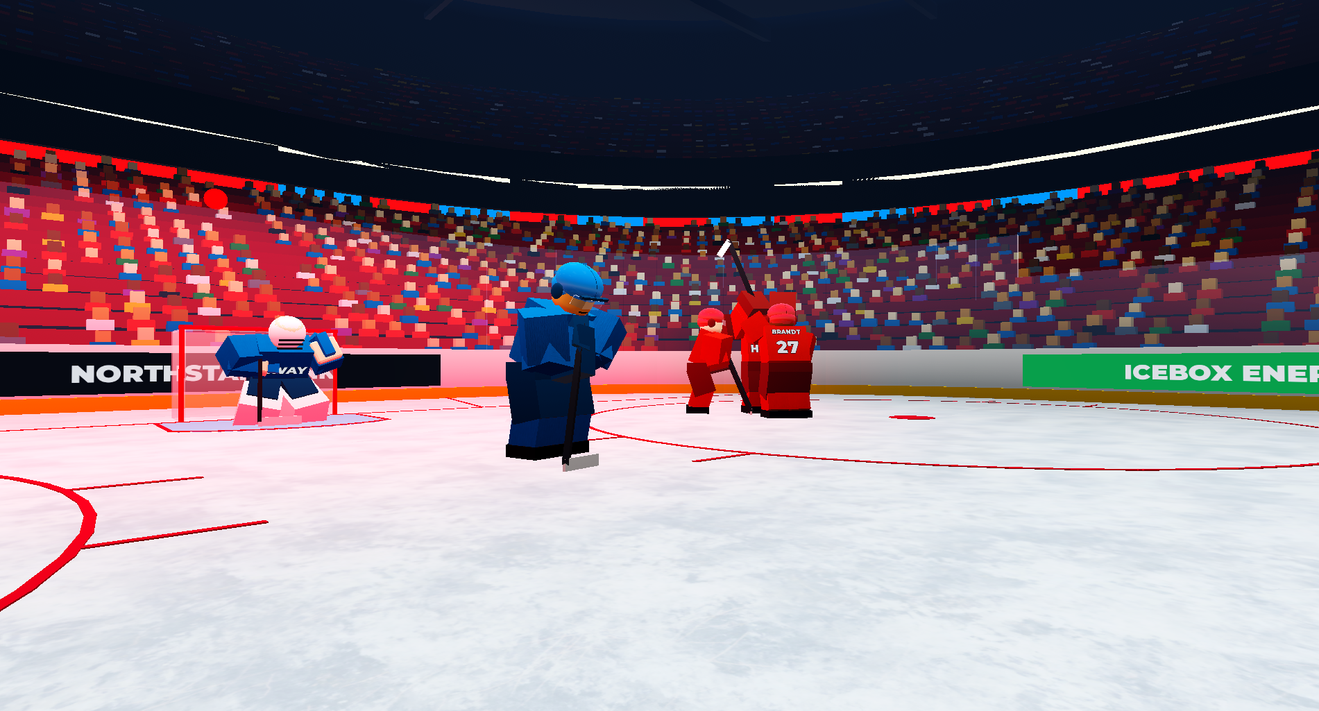 A team celebrating a goal